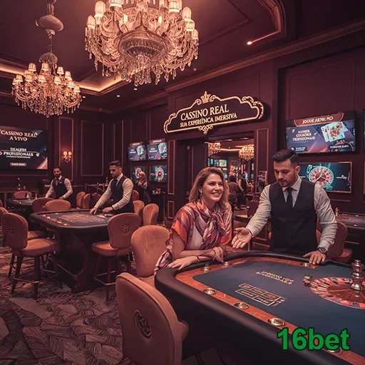 Ilustração de Experimente os serviços VIP da 16bet e viva a emoção do cassino ao vivo